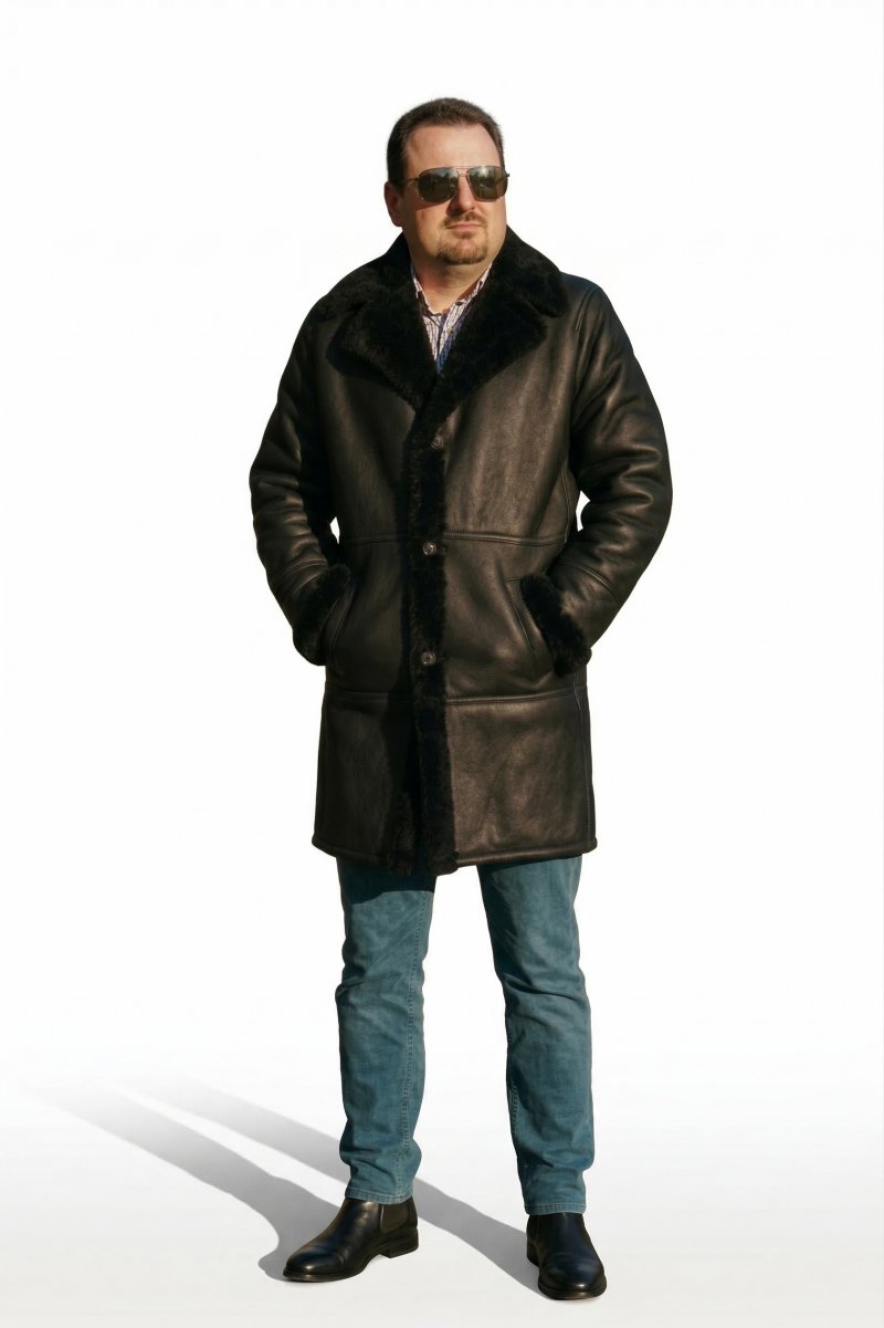 Palton blană pentru Barbati