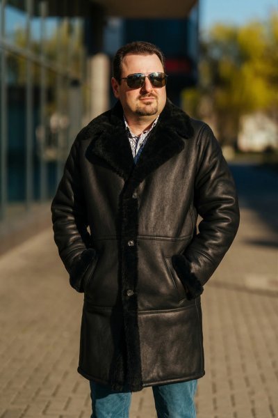 Palton blană pentru Barbati